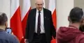 Prezes Trybunału Konstytucyjnego Bogdan Święczkowski po briefingu prasowym w siedzibie Trybunału Konstytucyjnego w Warszawie