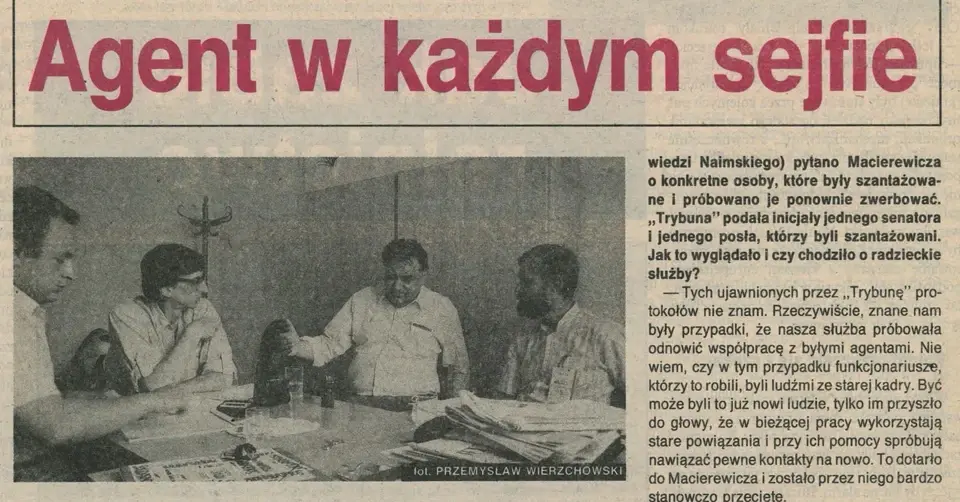 Agent w każdym sejfie. Historyczna rozmowa z J. Olszewskim