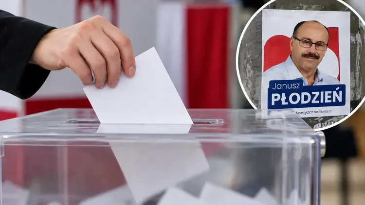 Wybory w Tyczynie urna i plakat