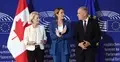 Ursula von der Leyen, Roberta Metsola i Mark Carney