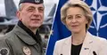 Gen. Dariusz Wroński/Ursula von der Leyen - grafika wygenerowana przez AI