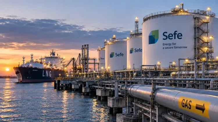 Terminal LNG - grafika wygenerowana przez AI