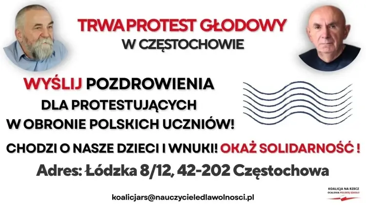 Solidarność to nie tylko nazwa związku, ale i zobowiązanie moralne. Dziewiąty dzień głodówki w obronie polskiej edukacji
