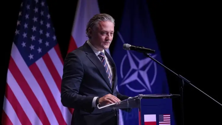Bartosz Grodecki przemawia