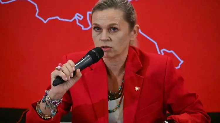 Barbara Nowacka przemawia