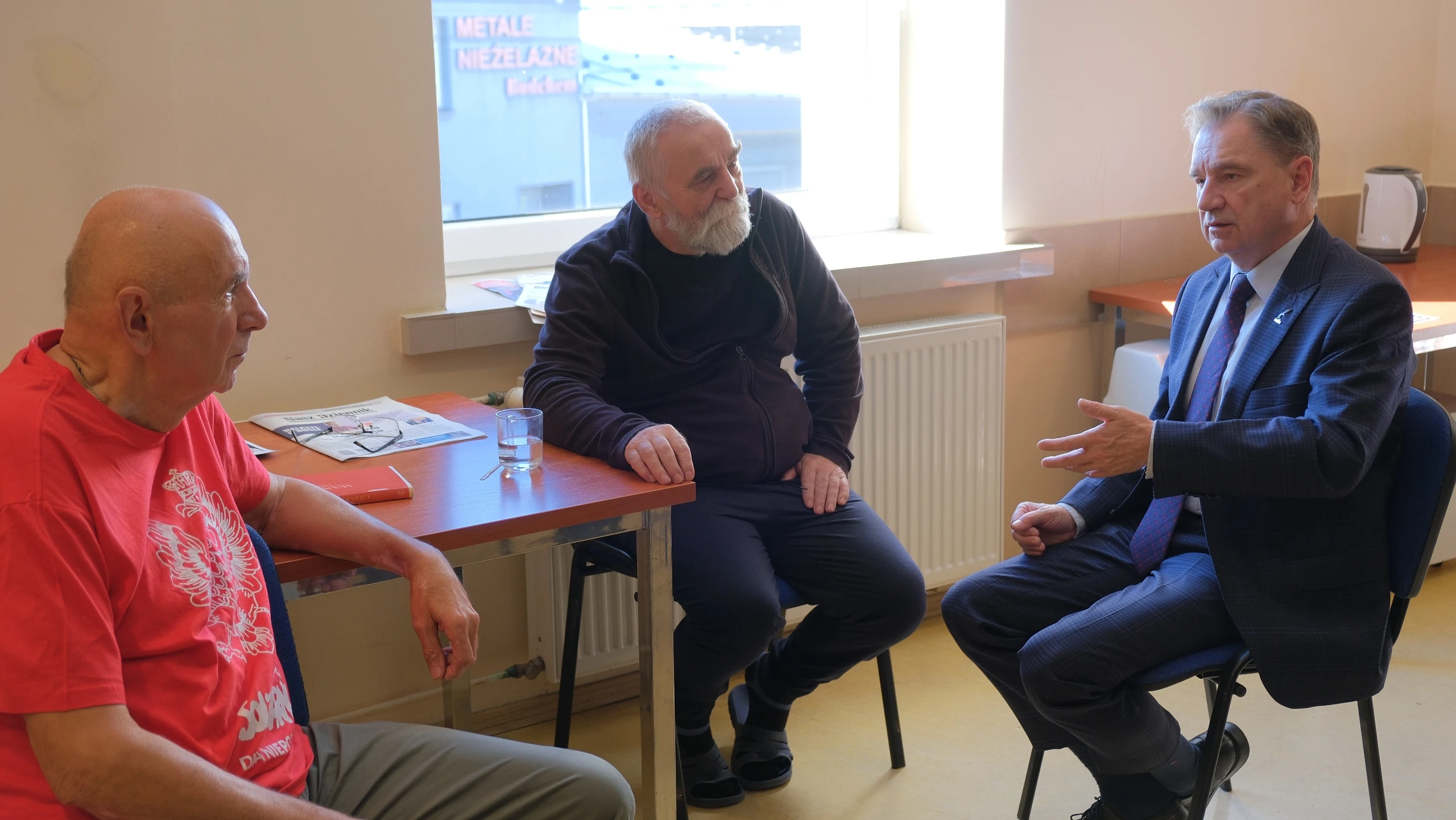 Spotkanie Prezydium Solidarności z Janem Karandziejem i Stanisławem Oroniem