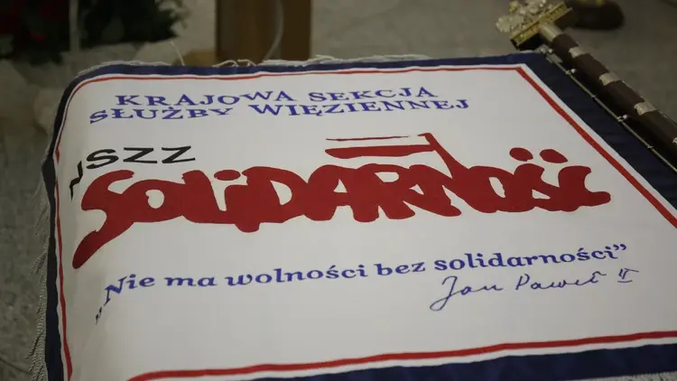 Sztandar Krajowej Sekcji Służby Więziennej NSZZ "S'