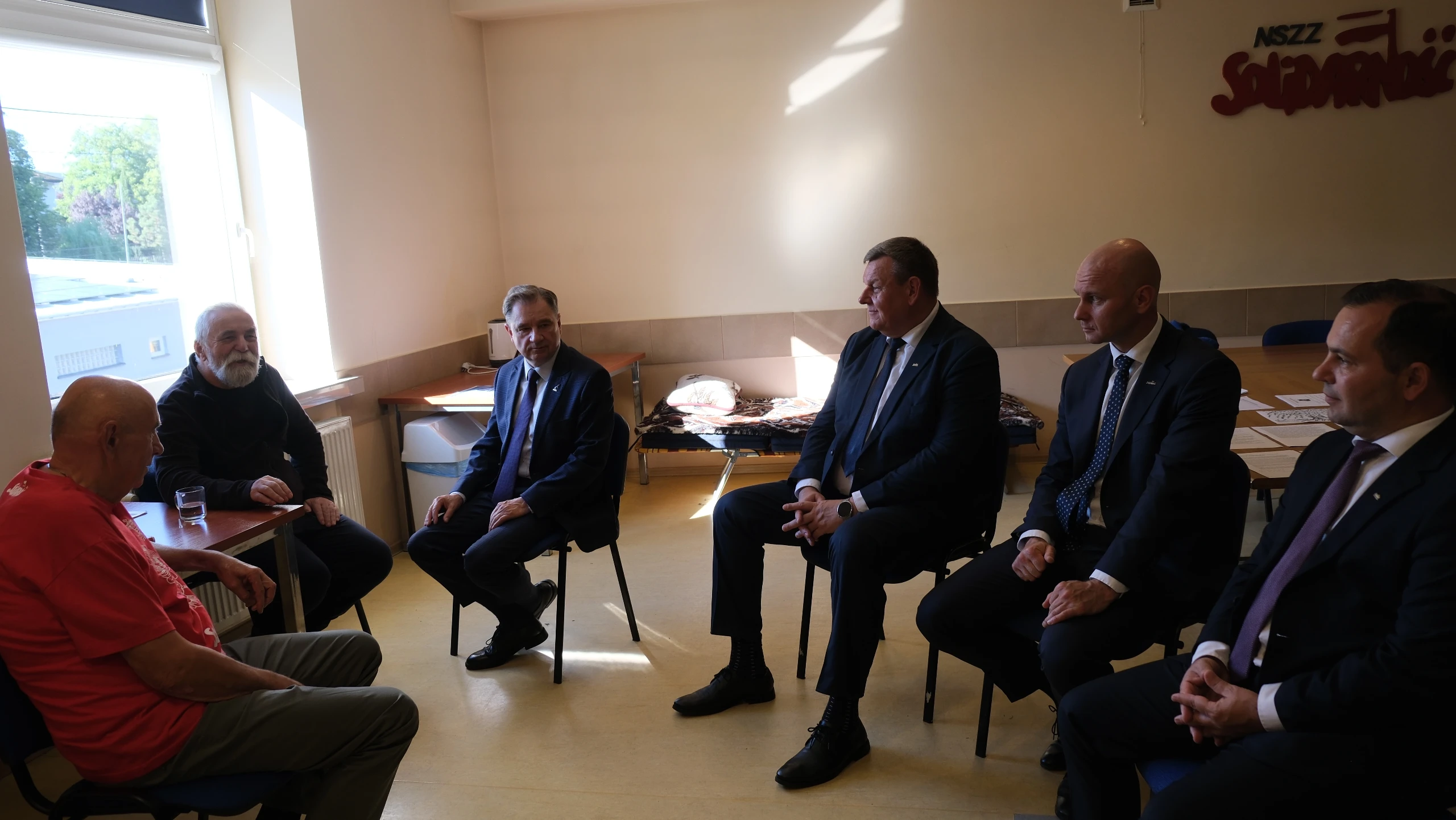 Spotkanie Prezydium Solidarności z Janem Karandziejem i Stanisławem Oroniem