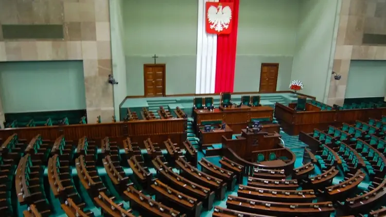 sala obrad izby niższej parlamentu w Polsce