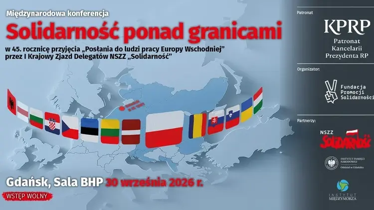 Solidarność ponad granicami – międzynarodowa konferencja o fenomenie "Solidarności" już 30 września w Sali BHP!