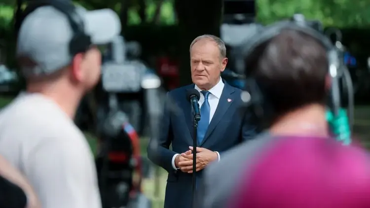 Donald Tusk na konferencji prasowej