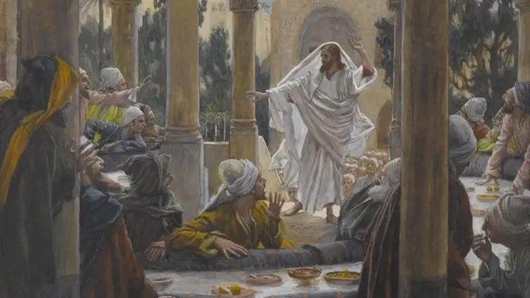 scena biblijna, obraz pędzla Tissota